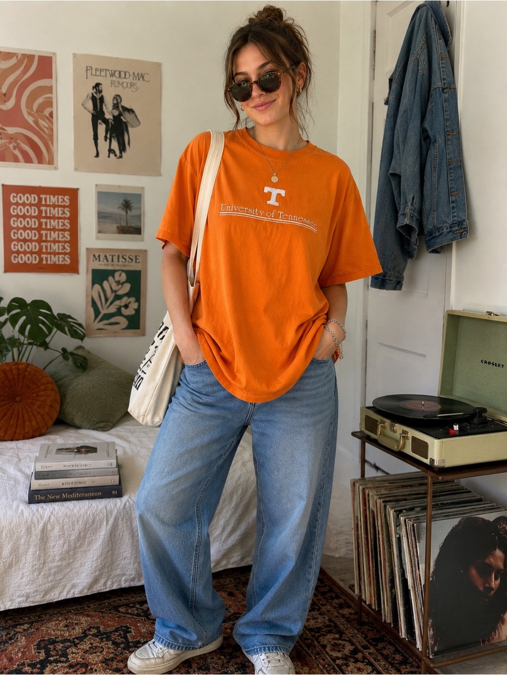 Vintage University of Tennessee Volunteers Orange Graphic T Shirt XL